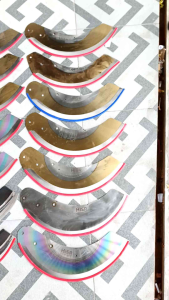 Pisau gobang rajang daun tmbk0 asli baja D2 import super tajam anti mleyot