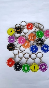 Gantungan Kunci Nomor Kamar Kos Loker Penginapan Dll