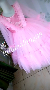 dress tutu hijab bisa request warna + free bando