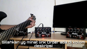 Efek Gitar Double AVRILIA BIRU (Distorsi+Delay) Termurah