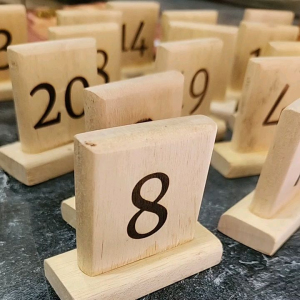 Nomor Meja Minimalis Caffe Coffeshop Grafir