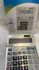 ✅พร้อมส่ง เครื่องคิดเลข 12 หลัก CALAO 9800V ใช้พลังงานแสงอาทิตย์ และถ่าน 2A