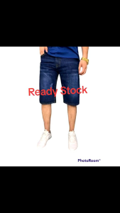 SELUAR PENDEK HOT SALE LELAKI NONE STREACH 100% DENIM READY STOCK