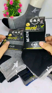 🔥New Stock🔥Bamboo Deodorant Thick Ankle Working And Sport Socks CK9002/Anti-Bau Pendek Stoking Kerja Dan Sukan(竹炭防臭厚款短袜)