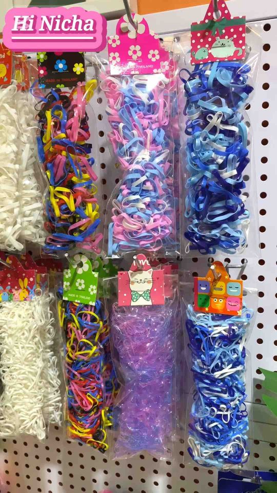 ยางมัดผม ยางรัดผม เส้นกลาง เส้นใหญ่ - สวยผล ร่วมมัดละเอียด