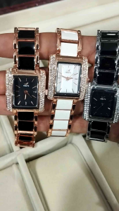 Jam Tangan Mirete Rantai Keramik Permata Wanita: Original Realpict & Kemewahan Elegant Casual