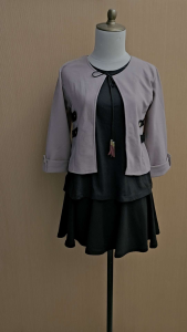 atasan wanita pink inner outer M cewek blouse cute tebal kerja kuliah