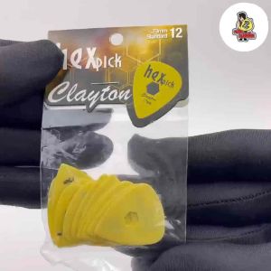 ปิ๊กกีตาร์ Clayton Hex USA แท้ 100% 0.73 มม. แพ็ค 3 ชิ้น ปิ๊ก Matt Derlin ทรงมาตรฐาน