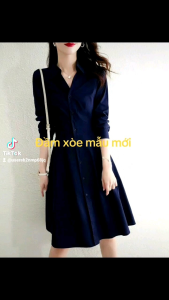 Đầm xòe tay lỡ mẫu mới phong cahs thời trang