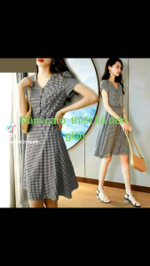 Đầm caro mẫu mới thiết kế lại mắt hợp thời trang