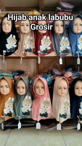 HIJAB ANAK LABUBU KUROMI KIDS JILBAB BERGO INSTAN KIDS (3-8Y) / BERGO KIDS KUROMI LABUBU SERIES/hiajbanakvira/hijabpremium/hijablabubuterlaris/hijabanakpopulerkekinianterlaris