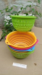 6PCS KERANJANG BULAT SERBAGUNA/KERANJANG SAYUR/KERANJANG BUAH/WADAH SAYUR/PENCUCI BUAH