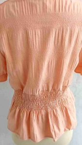 BLOUSE ATASAN WANITA KOREAN STYLES MOTIF POLOS KARET