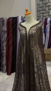 25 meter Bahan Kain Brukat Lace Semi France Brukat Panel Semi Perancis Premium