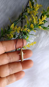 Small Bronze Cross Necklace for everyday Wear-Perfect for Gifting