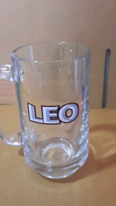 แก้ว แก้วLEO  แก้วหู แก้วแช่ แก้วเย็น Mug LEO glass