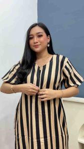 Terbaru Dress Panjang Salur Viral, Dress Remaja, dan Dress Busui
