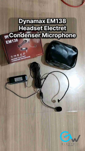[10m Cable] Dynamax EM138 Headset Electret Condenser Microphone