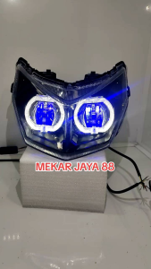 REFLEKTOR LAMPU UTAMA LAMPU TEMBAK BILED 2 MATA SUPRA X 125 FI 2015-2019 DUA LENSA