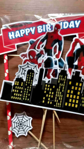 Topper Spiderman Custom: Mainan Edukatif & Aksesoris Permainan Anak