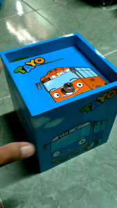 Celengan Karakter Tayo (Pakai Kunci) - Celengan Kunci Motif Tayo - Celengan Tayo Besar - Celengan Pakai Kunci - Kado Ultah Anak