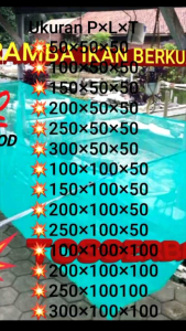 keramba Ikan berkualitas siap pakai 200×200×50