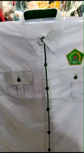 FREE BORDIR NAMA Kemeja Seragam kemenag RI Lengan Panjang dan pendek Bahan drill bisa request atau custom nama