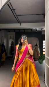 MK1325 LEHENGA (PAVADAI THAVANI) Narayan Pattu Lehenga Work :