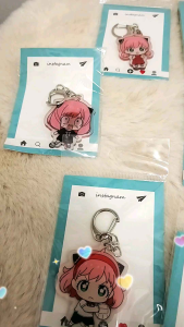间谍过家家阿尼亚福杰亚克力钥匙扣/包包挂件 Spy x Family Anya Forger Acrylic Keychain/Bag Charm Rantai Kunci/Pesona Beg Akrilik Spy x Family Anya Forger