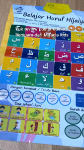 Poster Edukasi HIJAIYAH Bersuara Terlengkap No. 1 di Indonesia