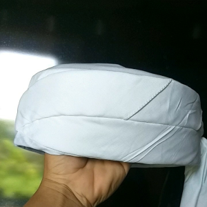 Peci Batik Jogokariyan Terbaru Motif Kopiah Polos Warna Putih Songkok Kain Jogja Ekor Pendek