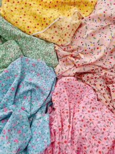 Vải Lụa nhật may đầm váy pijama chất co giãn