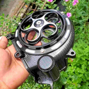 TUTUP KIPAS CARBON PLUS SPINER SPINNER VESMET PRESTIGE BEAT NEW DELUXE SCOOPY NEW MODEL BULAT IMPORT