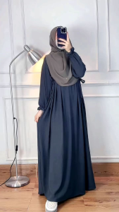 Nikita Dress Cibi Crinkle Premium Gamis Cringkel Jumbo