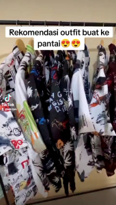 Paket Hemat 3 pcs Kemeja Motif Pantai Full Printing Pria Lengan Pendek Hem Surfing Murah