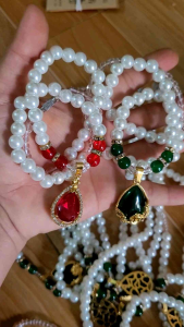 BỘ 3 MÓN DÂY CHUYỀN BÔNG TAI VÒNG TAY NGỌC TRAI TỔNG HỢP