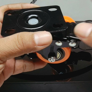 Roda Orange Kaster/Kastor 2" Inci TEBAL Plus Rem ( 4 PCS )