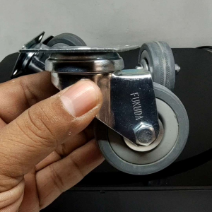 Roda Caster Karet Rubber Hidup Tanpa Rem 2 Inci Roda Kastor Karet