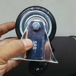 Roda Troli Karet 3 Inch Mati/Tetap: Aksesoris Troli Karet & Roda Troli Berkualitas Tinggi