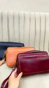 Handbag selempang wanita kulit papirut garut kulit full up
