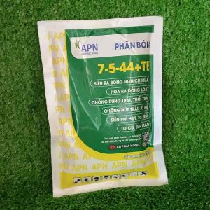 Phân bón NPK hiệu 7-5-44 TE gói 250gr của APN