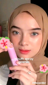 Go Smile Bad Breath Go Away Mouthspray Peach menyegarkan nafas mencegah bau mulut