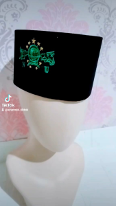 PECI NU KOPIAH NU BORDIR PECI HITAM SONGKOK