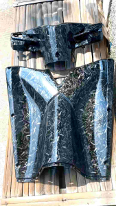 Batok Belakang & Legsil Tengah Vario 125 Old Karbon Forget