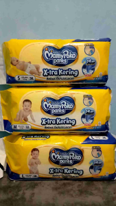 Mamypoko Pants Xtra Kering 14 jam NBS44/S38/M32/L28/XL26