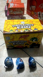 Dinosaurus EGG Coklat Bentuk Telor isi 30 pcs