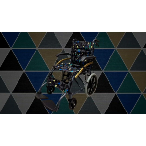 Flip Up Armrest Lightweight Wheelchair With 14" Rear Wheel