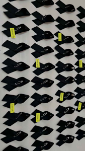 โบว์ไว้ทุกข์สำเร็จ โบว์ผ้า โบว์ดำ โบว์ริบบิ้นผ้าสีดำ