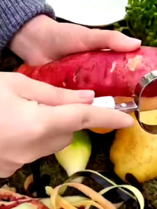 Pisau Peeler Stainless 2in1: Alat Pengupas Buah & Sayuran yang Praktis