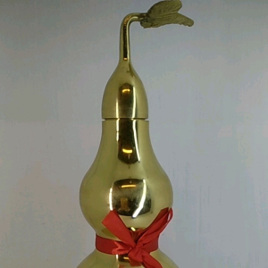 น้ำเต้าทองเหลืองเปิดฝาได้สูง12นิ้ว